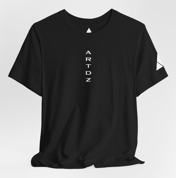 Minimalist Shirt, Vertical Text Graphic Tee, Modern Streetwear T Shirt, Aesthetic Minimal Tee, Urban Fashion Shirt, Clean Design Tee