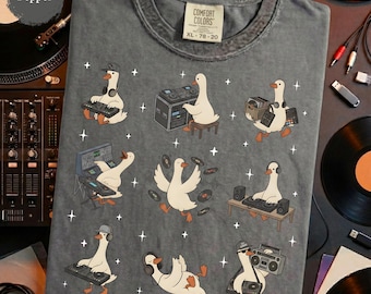 DJ Silly Goose Shirt – Funny EDM Festival Tee, DJ Producer Gift