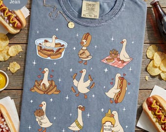Hot Dog Lover Shirt - Silly Goose Foodie Gift, BBQ Day Shirt, American Food Fan