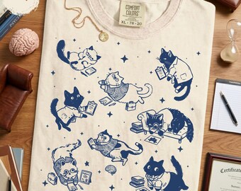 Cute Cats Psychologist Shirt – Therapy Counselor Gift
