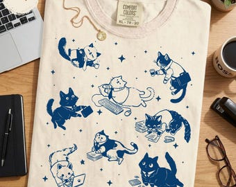 Cute Cats Office Worker Shirt - Corporate Gift