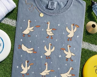 Camiseta de Ultimate Frisbee Silly Goose: divertida camiseta de jugador de disco, regalo para el Ultimate Disc Club, camiseta de jugador de frisbee