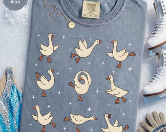 Figure Skating Silly Goose Shirt - Ice Skating Girls Gift, Winter Sport Lover Sweatshirt, Ice Skate Coach Shirt