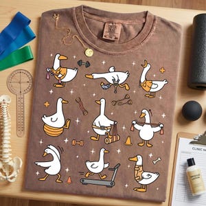 Silly Goose Physical Therapy Shirt – Movement & Physiotherapy Appreciation Tee image 1