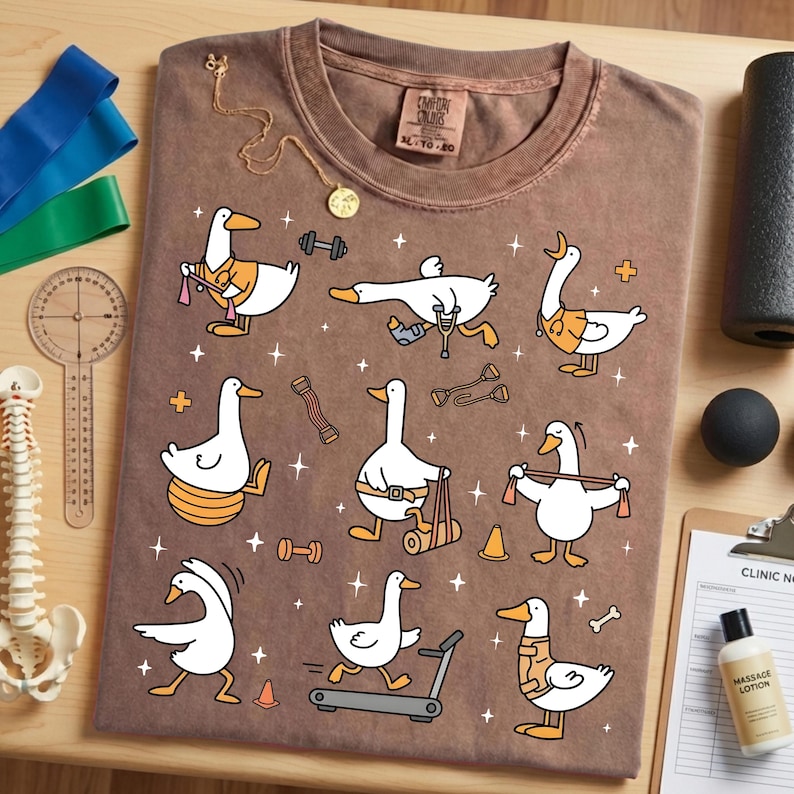 Silly Goose Physical Therapy Shirt – Movement & Physiotherapy Appreciation Tee image 1