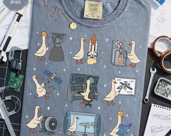 Aerospace Engineer Silly Goose Shirt - Funny Rocket Scientist Tee, NASA Lover Gift, Space Engineer Shirt, Aeronautical Engineer Gift
