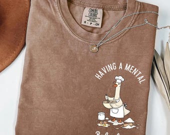 Comfort Colors® Silly Goose Baking Shirt – Funny Baker Gift, Cooking Lovers Tee, Chef Mom Shirt, Foodies Gift, Culinary Student Top