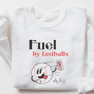 Funny Baseball Diet Coke Shirt: Fastballs & Fizz Tee