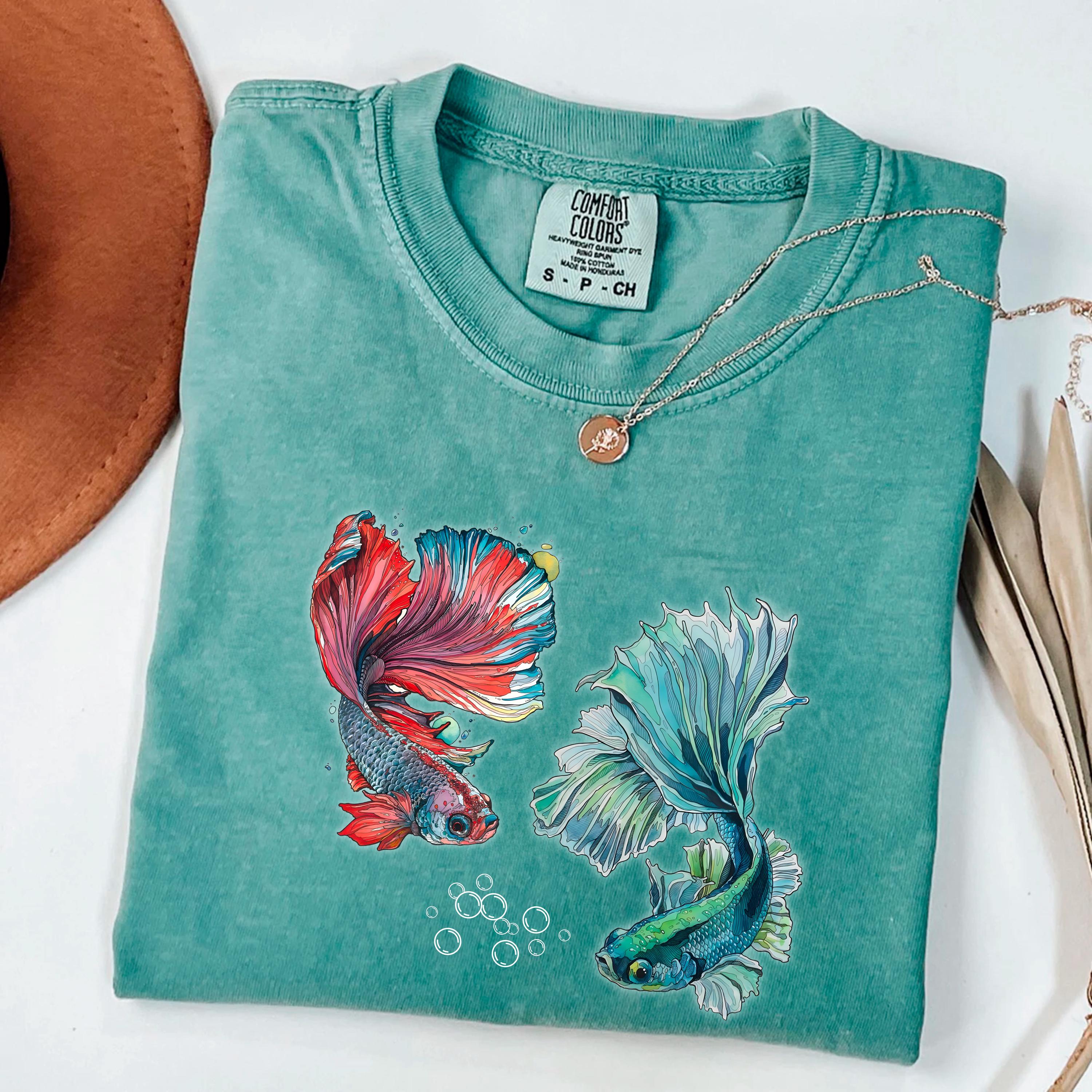 Betta Fish Graphic Tee: Comfort Colors Aquarium Shirt - Etsy