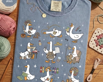 Silly Goose Crocheting Shirt – Yarn Lover Gift, Knitting Grandma