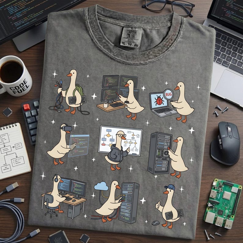 Silly Goose Software Engineer Shirt - Funny Coding Gift, Computer Geek ...