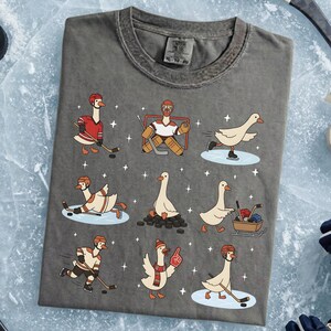 Silly Goose Hockey Shirt - Hockey Fan Apparel, Team Hockey Game Day, Winter Sports Gift image 2