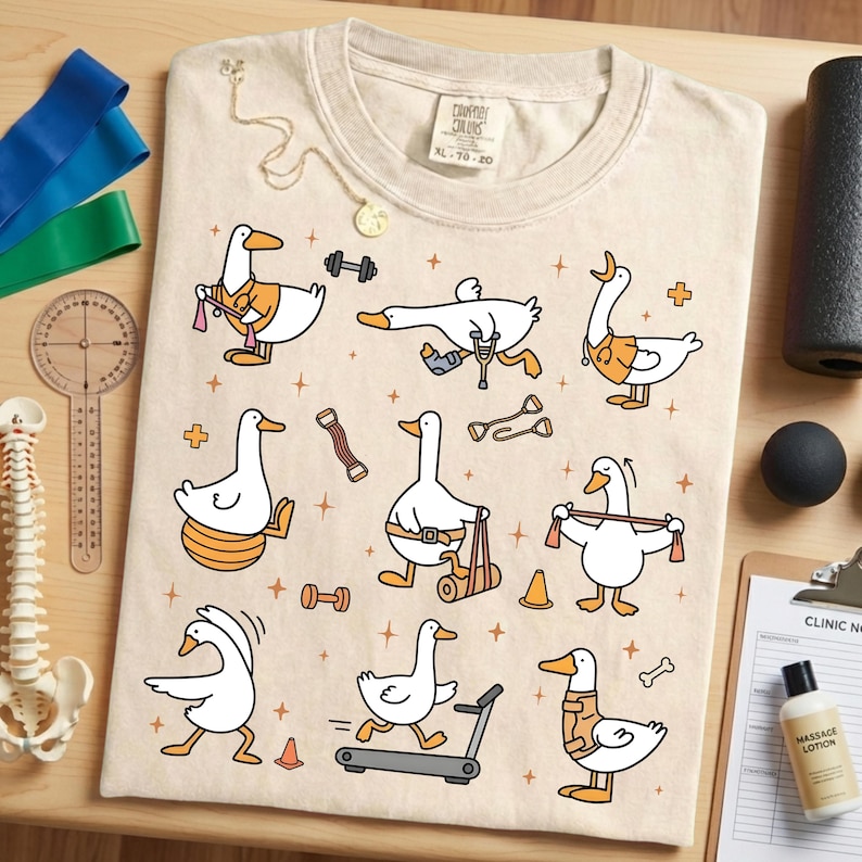 Silly Goose Physical Therapy Shirt – Movement & Physiotherapy Appreciation Tee image 2