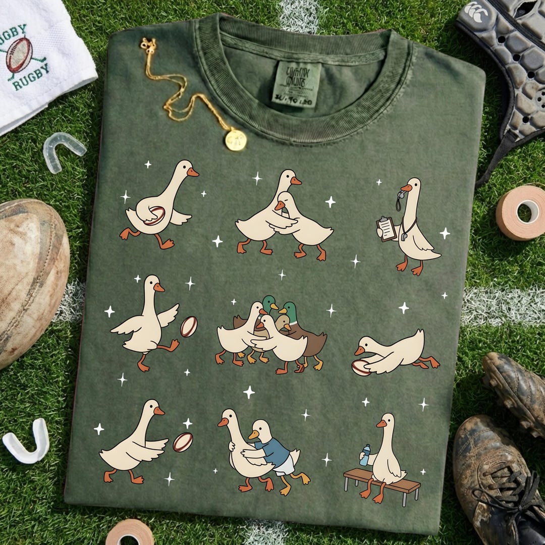 Rugby Silly Goose Shirt - Funny Rugby Player Tee, Rugby Union Shirt ...