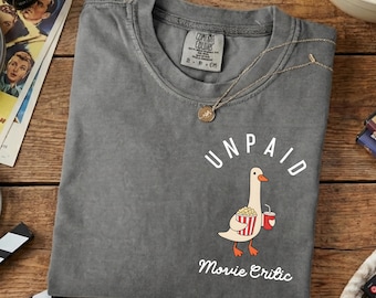 Silly Goose Movie Critic Shirt – Funny Film Student Tee, Movie Night Popcorn Top, Cinephile Gift, Netflix Lover Humor