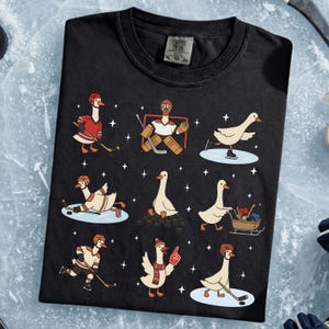 Silly Goose Hockey Shirt - Hockey Fan Apparel, Team Hockey Game Day, Winter Sports Gift image 5