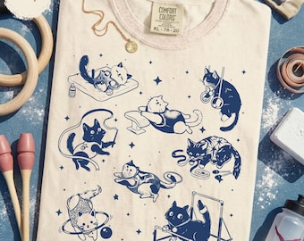 Cute Cat Gymnastics Shirt – Gymnast & Coach Apparel