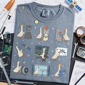 Aerospace Engineer Silly Goose Shirt - Funny Rocket Scientist Tee, NASA Lover Gift, Space Engineer Shirt, Aeronautical Engineer Gift
