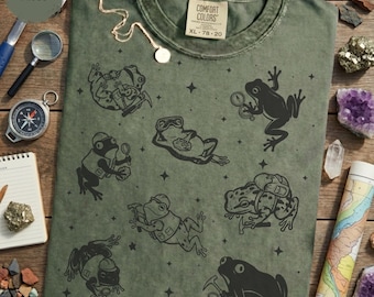 Funny Geology Frogs Shirt - Geologist Gift Tee, Cute Frog Shirt for Rock Lovers and Earth Science Fans