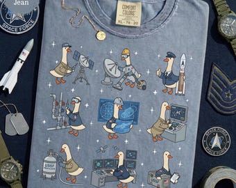 Space Force Silly Goose Shirt - Funny USSF Gift, Aerospace Engineer Tee, Rocket Nerd Shirt