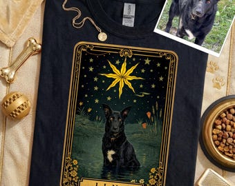 Custom Pet Tarot Card Shirt or Sweatshirt: Personalized Dog & Cat Portrait