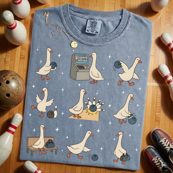 Bowling Silly Goose Shirt - Funny Bowling Player Tee, Bowler Team Gift, Bowling Lover Gift, Bowling Party Shirt