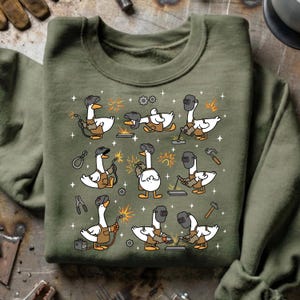 Silly Goose Welder Shirt – Funny Pipeline Welder Gift, Steel Metalworker Tee imagem 6