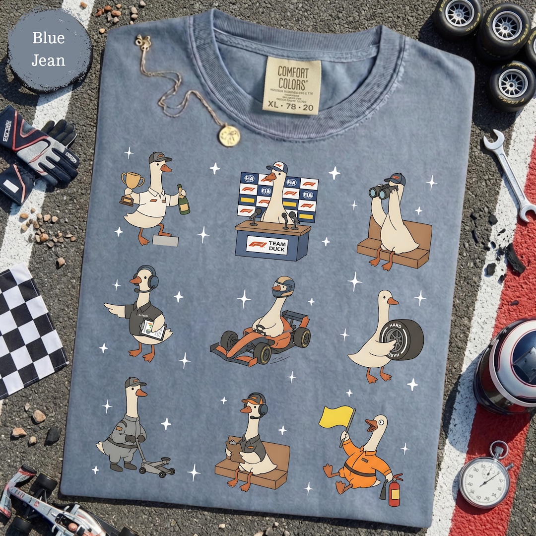 Silly Goose Racing Silly Goose F1 Fan Shirt - Motorsport Dad Tee, Pit Crew Gift , Race Day ...