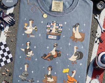 Silly Goose F1 Fan Shirt -  Motorsport Dad Tee, Pit Crew Gift , Race Day Outfit