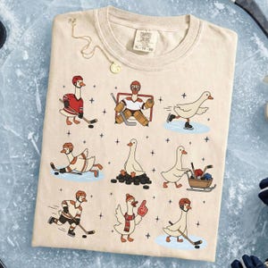 Silly Goose Hockey Shirt - Hockey Fan Apparel, Team Hockey Game Day, Winter Sports Gift image 3