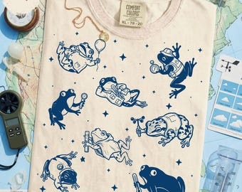 Funny Meteorologist Frogs Shirt - Weather Lover Gift Tee, Cute Frog Shirt for Forecast and Science Fans
