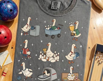 Silly Goose Bowling Shirt –  Bowling Team Gift, Funny Meme Goose, Bowling Lovers Top, Mom & Dad Bowler Gift