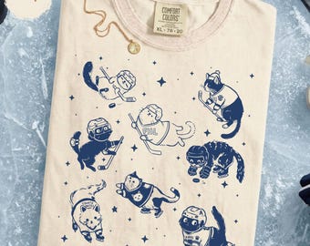 Cute Cat Hockey Shirt - Funny Winter Sports Fan Apparel