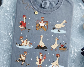 Silly Goose Hockey Shirt - Hockey Fan Apparel, Team Hockey Game Day, Winter Sports Gift