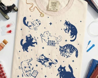 Hematologist Cute Cats Shirt - Funny Hematology Tee, Hematologist Gift, Blood Doctor Shirt, Hem Onc Medical T-Shirt