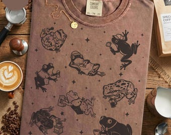 Funny Barista Frogs Shirt - Coffee Lover Gift Tee, Cute Frog Shirt for Baristas and Cafe Workers