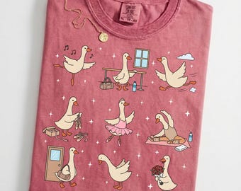 Silly Goose Ballet Shirt – Funny Goose Meme Sweater, Ballerina Sweatshirt for Dance Lovers, Comfort Colors Mother’s Day Gift