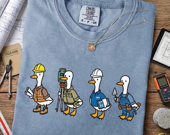 Silly Goose Engineer Sweater – Funny Goose Meme Shirt, Civil Engineer & Construction Dad Gift, Comfort Colors Father’s Day