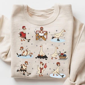 Silly Goose Hockey Shirt - Hockey Fan Apparel, Team Hockey Game Day, Winter Sports Gift image 7