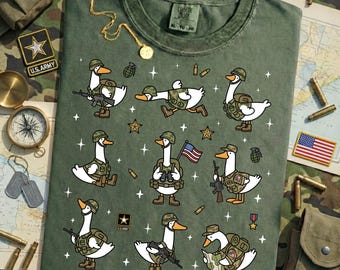 Silly Goose Army Shirt – Funny Military Soldier Veteran Gift
