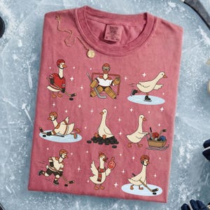 Silly Goose Hockey Shirt - Hockey Fan Apparel, Team Hockey Game Day, Winter Sports Gift image 6