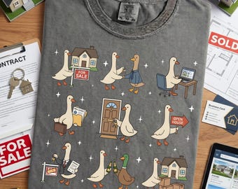 Silly Goose Realtor Shirt - Funny Real Estate Agent Gift, Comfort Colors Realtor Mom Dad Tee, House Agent Closing Shirt