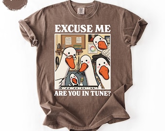 Silly Goose Music Teacher Shirt – Funny Band Geese Keyboard Humor (Comfort Colors)