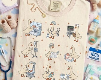 NICU Nurse Silly Goose Shirt -   Neonatal Nurse Gift