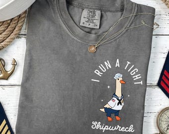 Camiseta de marinero de Silly Goose Navy - Linda camiseta con meme de marinero estadounidense, regalo para esposa y madre de la marina, regalo para amantes del mar
