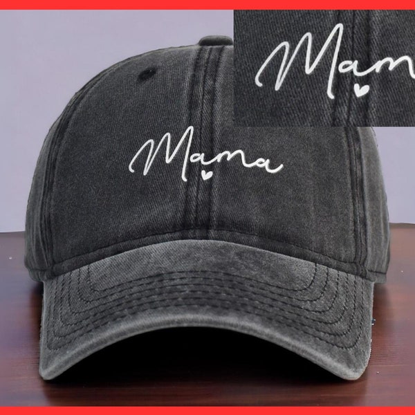 Chapeau de maman | Cadeau fête des mères/anniversaire pour femme/mère/grand-mère | Casquette de baseball personnalisée | Chapeaux uniques