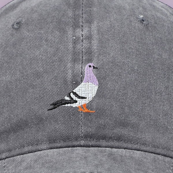 Cappello da piccione ricamato - Cappello da uccello personalizzato - Ideale per gli amanti della natura - Regalo di compleanno premuroso - Regalo unico per la festa del papà - Spedizione GRATUITA