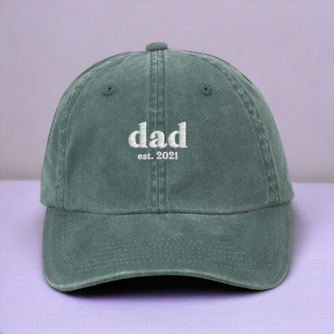 Personalized Embroidered Cap, Grandpa Hat With Year, Vintage Baseball Cap, Dad Established Year ...