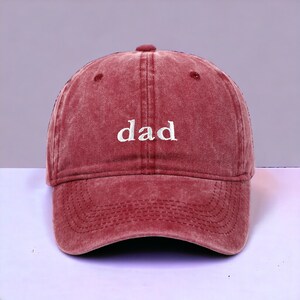 Dad Embroidable Hat - Sleek Minimalist Style - Ideal Gift for Dad Everyday Wear Cap - Father's Day Gift - Casual Dad Hat - FREE Delivery