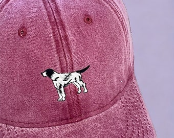 Embroidered Dog Vintage Hat  - Ideal for Dog Lovers - Thoughtful Birthday Gift - Unique Father's Day Gift - FREE Delivery